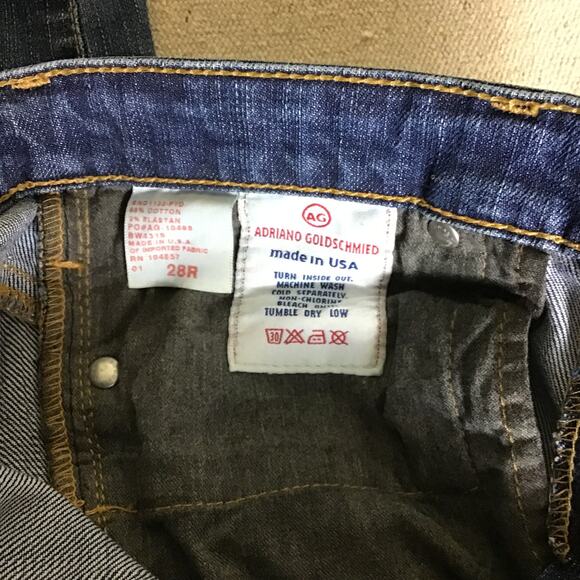 Adriano Goldschmied  Bermuda Shorts Sz 28R EUC Med Wash Rolled Hem Jean Shorts - Picture 14 of 14